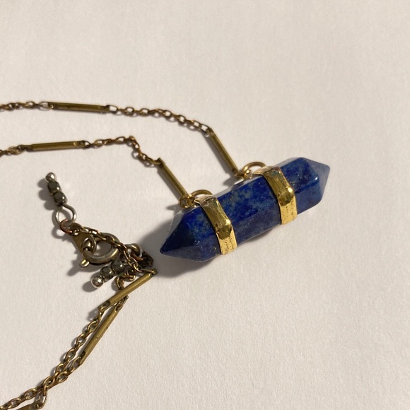 Goldeen blue crystal point necklace - Picture 1 of 1